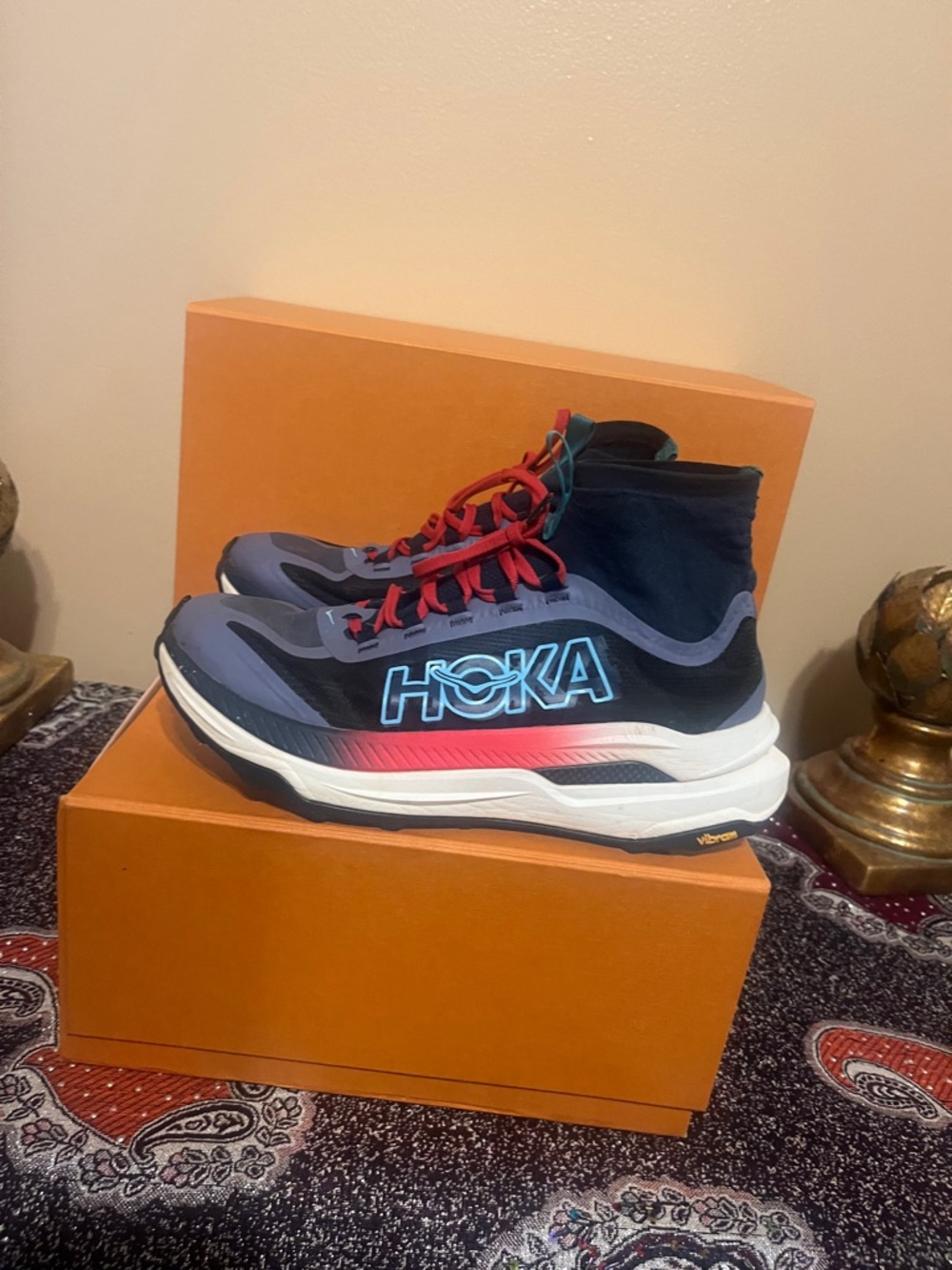 Hoka One One Tecton X 3 Trail Running Mens Size 9.5 D 43 1/3 Shoes 1155112 SSC